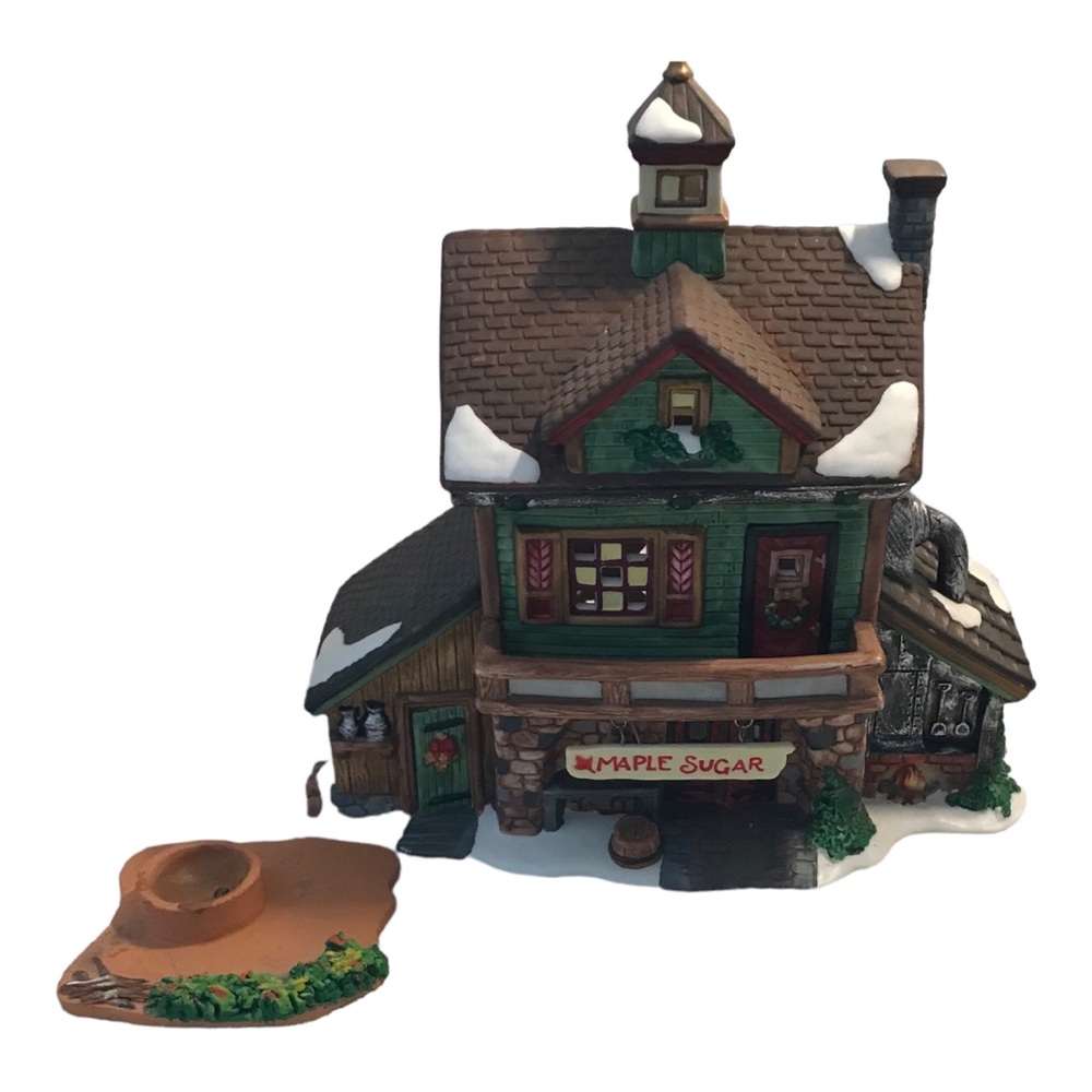 Holiday Time Porcelain Lighted Village Collectables Building